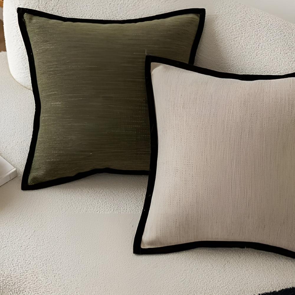 Pudebetræk i fransk vintagestil med vævet jacquardmønster på sofaen