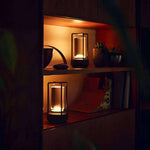 Trådløs genopladelig bordlampe i metal i nordisk stil