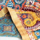 Stort badehåndklæde i bomuld med farverigt vintage boho-mønster