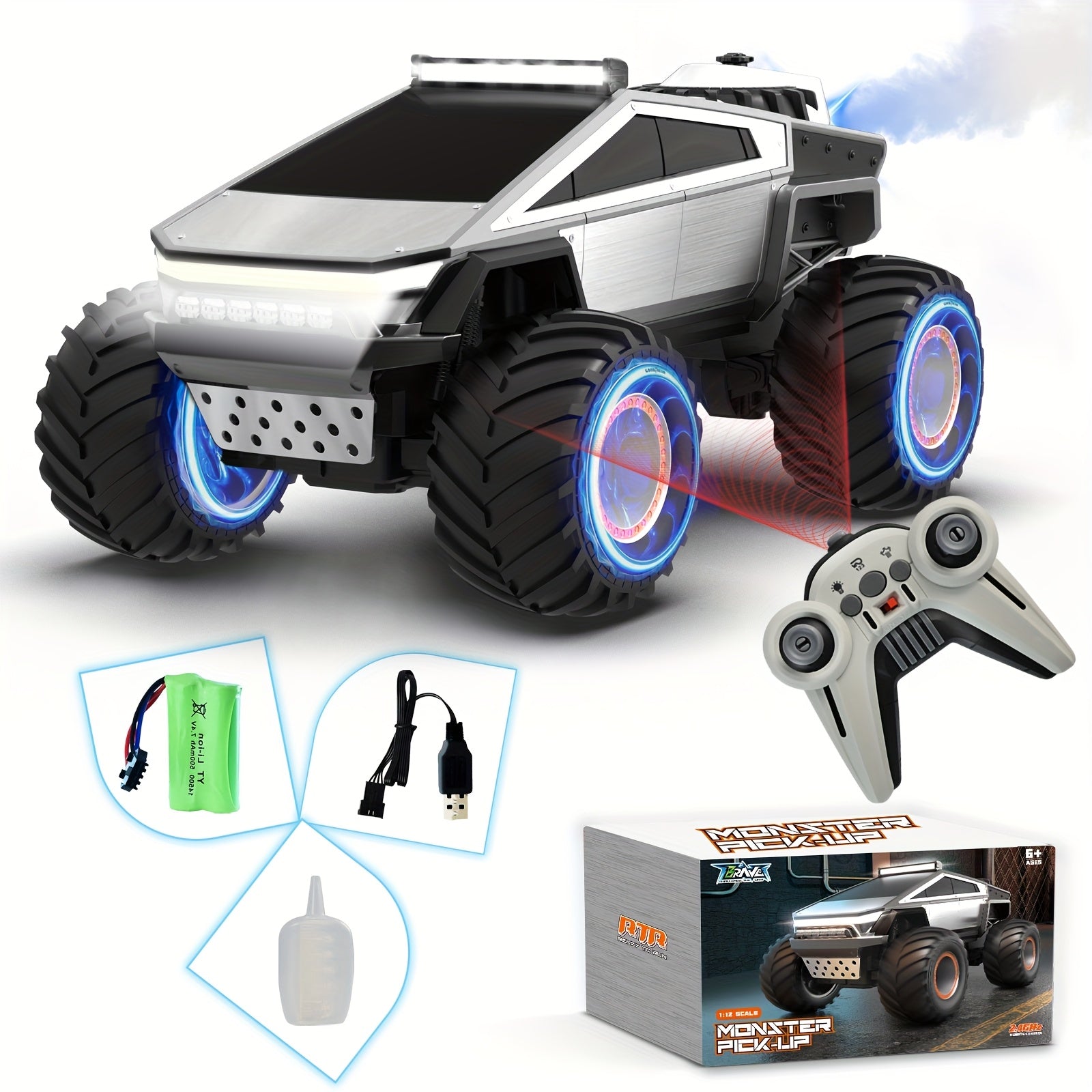 Fjernstyret monstertruck til terræn