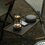 Trådløs genopladelig bordlampe i metal i nordisk stil