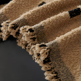 Blødt sofabetræk i mikrofiber med moderne firkantmønster på sofa i stuen