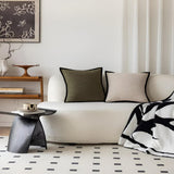 Pudebetræk i fransk vintagestil med vævet jacquardmønster på sofaen