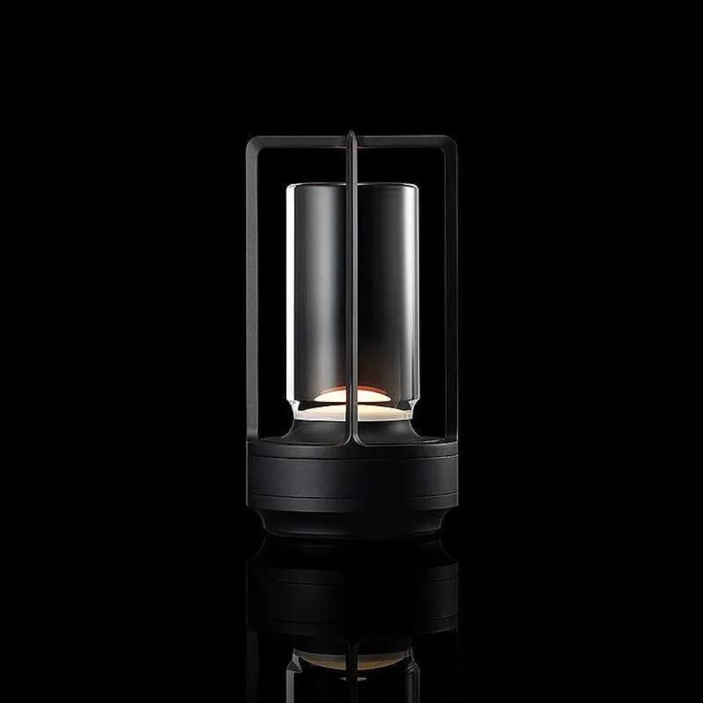 Trådløs genopladelig bordlampe i metal i nordisk stil