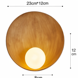 AmberGlow | Væglampe Moderne - Rund Skål LED