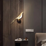 AureliaGlow | Væglampe Moderne - LED Guld Fugl