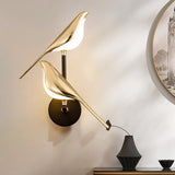 AureliaGlow | Væglampe Moderne - LED Guld Fugl
