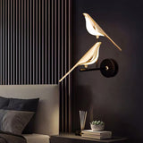 AureliaGlow | Væglampe Moderne - LED Guld Fugl
