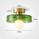 Bauhaus Glas LED Loftlampe 1-Lys