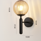 BrassGlow | Væglampe Skandinavisk – LED Messing Glas Globus