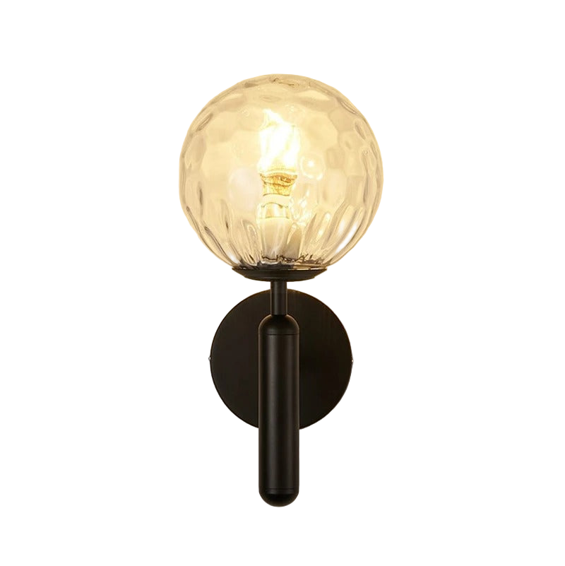 BrassGlow | Væglampe Skandinavisk – LED Messing Glas Globus