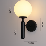 BrassGlow | Væglampe Skandinavisk – LED Messing Glas Globus