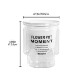 ClearBloom | Plantekrukke Minimalistisk - Transparent Selvvandende Design