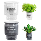 ClearBloom | Plantekrukke Minimalistisk - Transparent Selvvandende Design