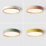 ColorNordic | Loftslampe Skandinavisk - Rund LED Træ