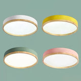 ColorNordic | Loftslampe Skandinavisk - Rund LED Træ