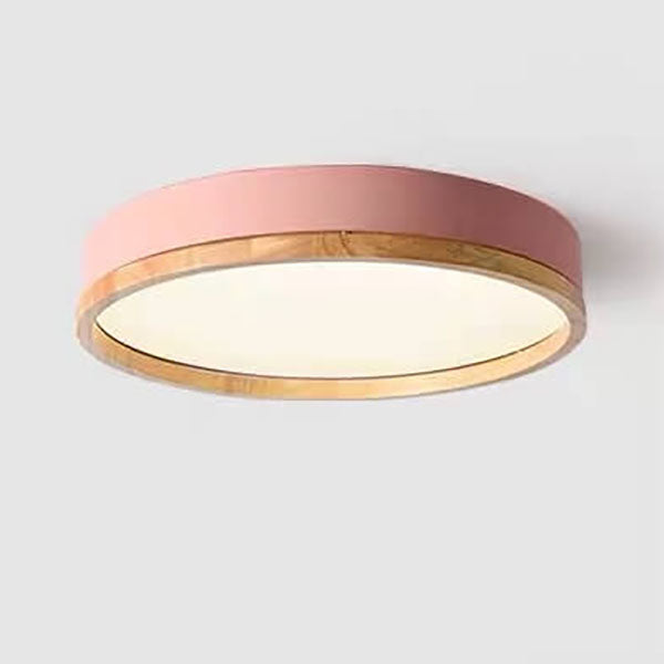 ColorNordic | Loftslampe Skandinavisk - Rund LED Træ
