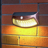 CopperGlow | Moderne væglampe med trapezoidform - Solcelledrevet LED-bevægelsessensor