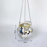 DiscoLeaf | Hængeplantekrukke Moderne - Spejl Disco Design