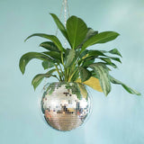 DiscoLeaf | Hængeplantekrukke Moderne - Spejl Disco Design