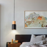 FjordGlow | Loftslampe Skandinavisk - Træ Cylinder LED