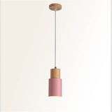 FjordGlow | Loftslampe Skandinavisk - Træ Cylinder LED