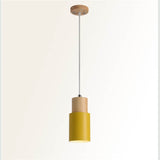 FjordGlow | Loftslampe Skandinavisk - Træ Cylinder LED