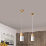 FjordGlow | Loftslampe Skandinavisk - Træ Cylinder LED