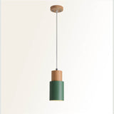 FjordGlow | Loftslampe Skandinavisk - Træ Cylinder LED
