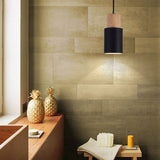 FjordGlow | Loftslampe Skandinavisk - Træ Cylinder LED
