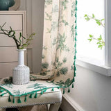 ForestLoom | Gardiner Vintage - Naturmotiv Med Kvaster