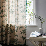 ForestLoom | Gardiner Vintage - Naturmotiv Med Kvaster