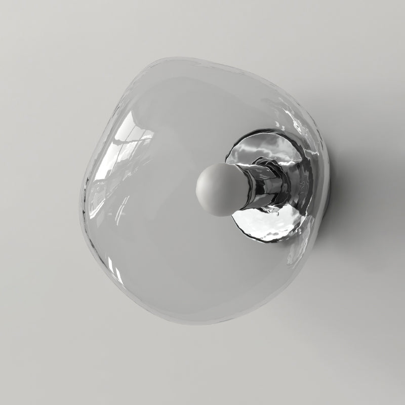 GlassNordic | Væglampe Minimalistisk - LED Irregulær Glas