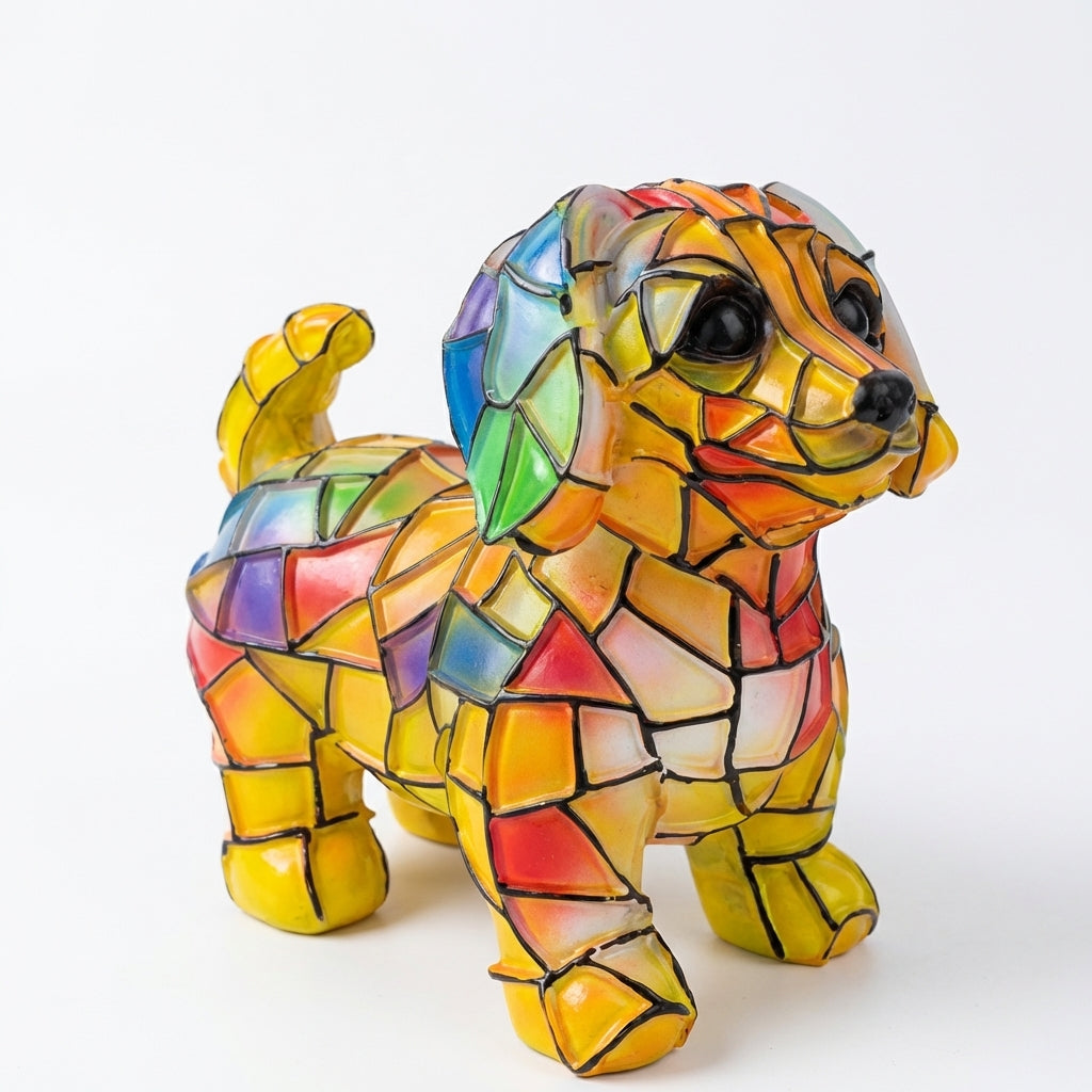 GlowCraft | Bordlampe Moderne - LED Farvet Harpiks Dyredesign