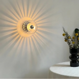 GlowNordic | Væglampe Minimalistisk - LED Rund Glas