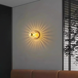 GlowNordic | Væglampe Minimalistisk - LED Rund Glas