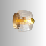 GlowNordic | Væglampe Skandinavisk - LED Riflet Glas