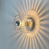 GlowNordic | Væglampe Skandinavisk - LED Riflet Glas