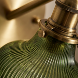 HyggeBrass | Væglampe Vintage – Messing Glas Blomst