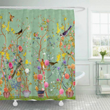 HyggeFlora | Badeforhæng Vintage - Blomsterprint Vaskbar