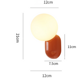 HyggeGlow | Væglampe Moderne - Glas Globe 1-Lampe