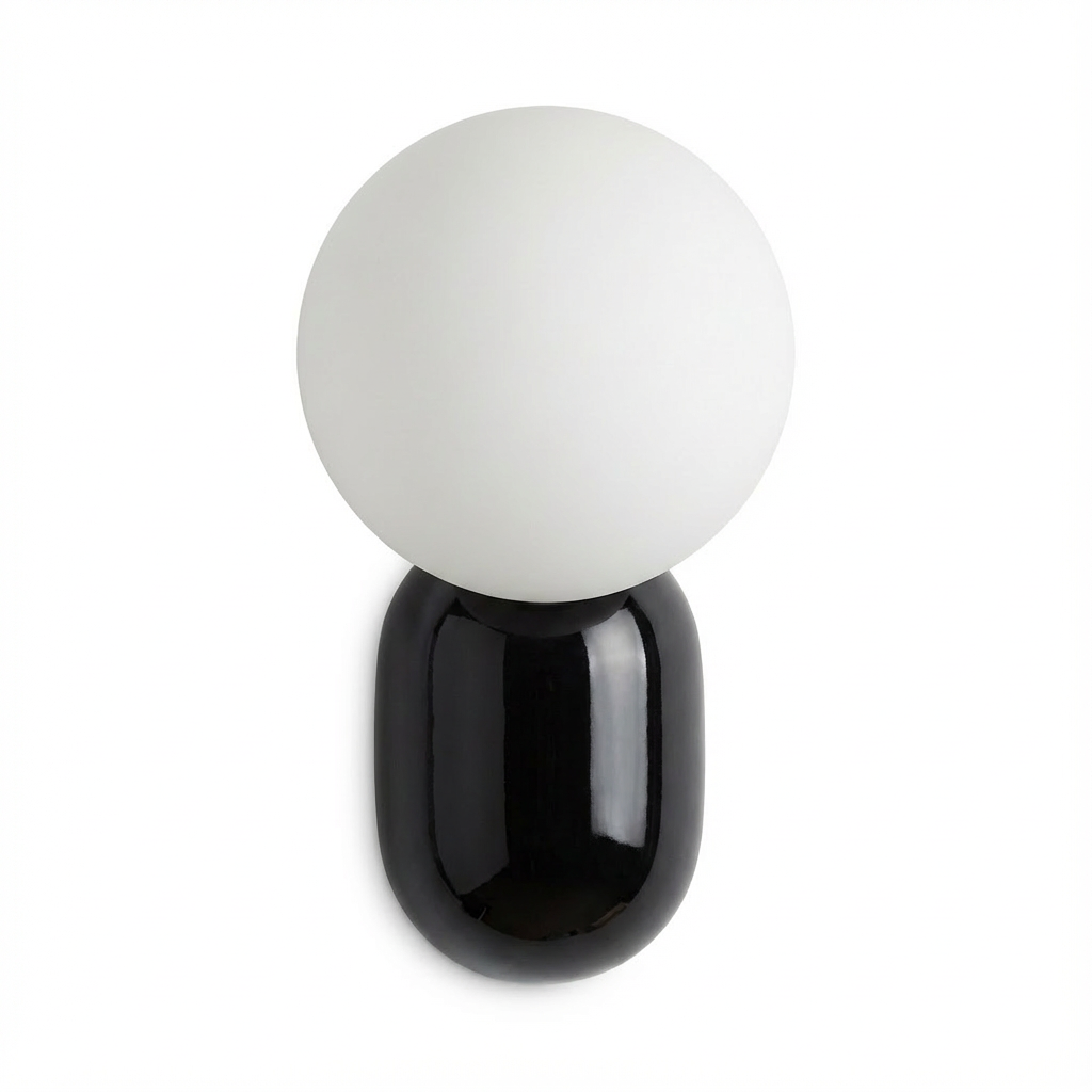 HyggeGlow | Væglampe Moderne - Glas Globe 1-Lampe