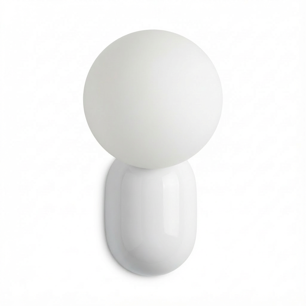HyggeGlow | Væglampe Moderne - Glas Globe 1-Lampe