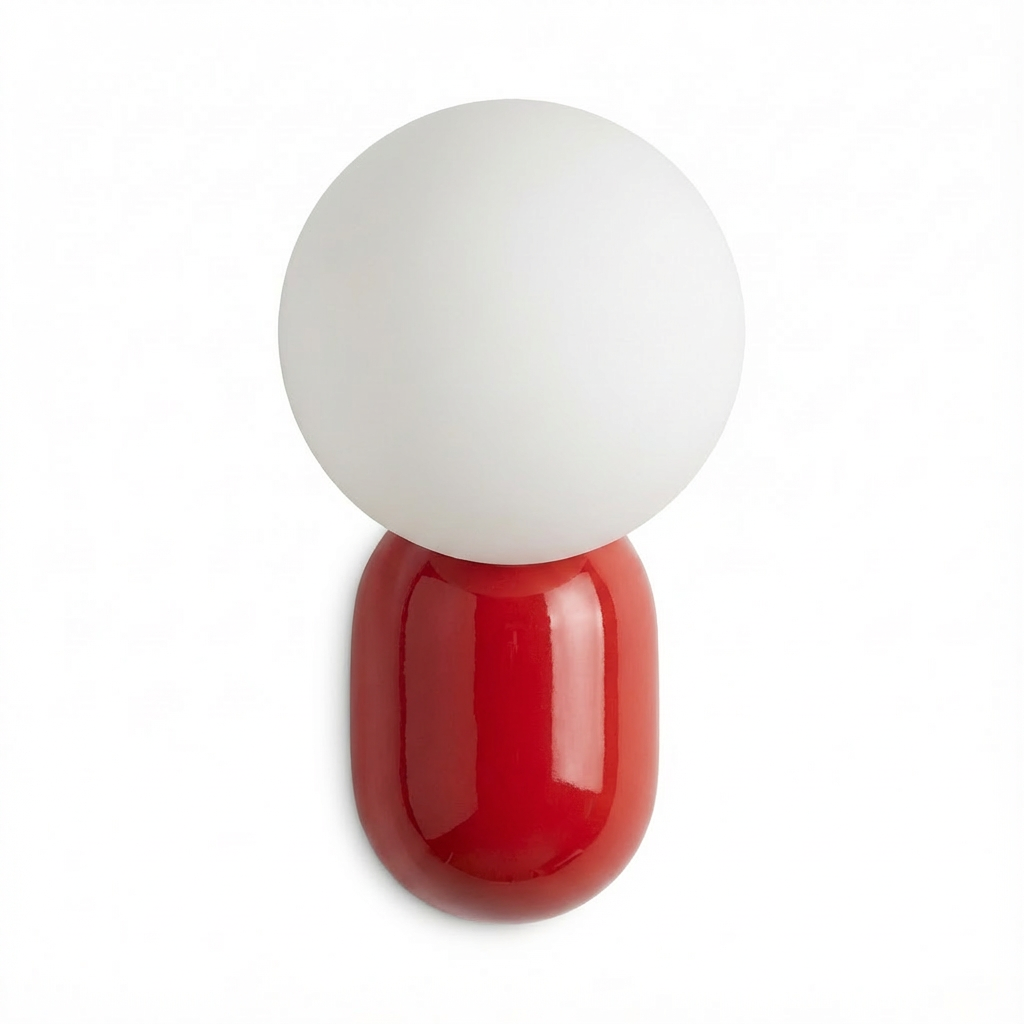HyggeGlow | Væglampe Moderne - Glas Globe 1-Lampe