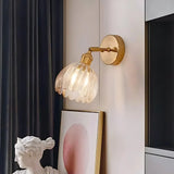 HyggeGlow | Væglampe Vintage – Messing Tulipan Glas