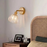 HyggeGlow | Væglampe Vintage – Messing Tulipan Glas