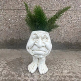 HyggeGrin | Plantekrukke Vintage - Smilende Skulptur Design