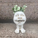 HyggeGrin | Plantekrukke Vintage - Smilende Skulptur Design