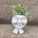 HyggeGrin | Plantekrukke Vintage - Smilende Skulptur Design