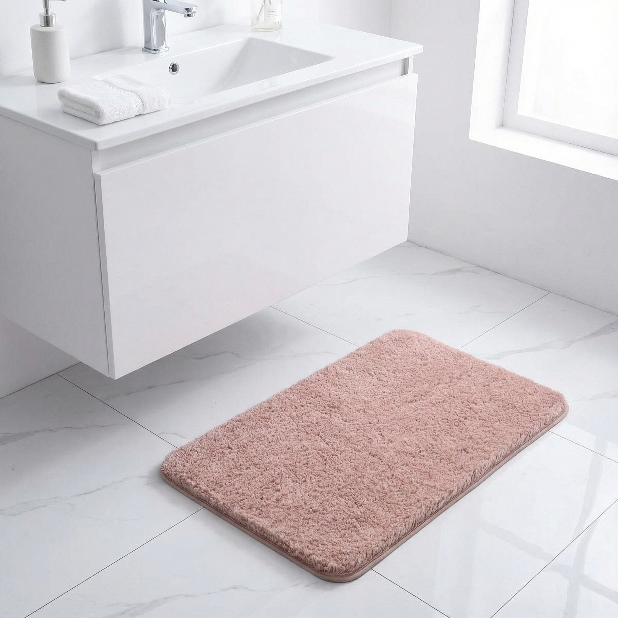 HyggeSoft | Bademåtte Moderne - Blød Vaskbar Plush